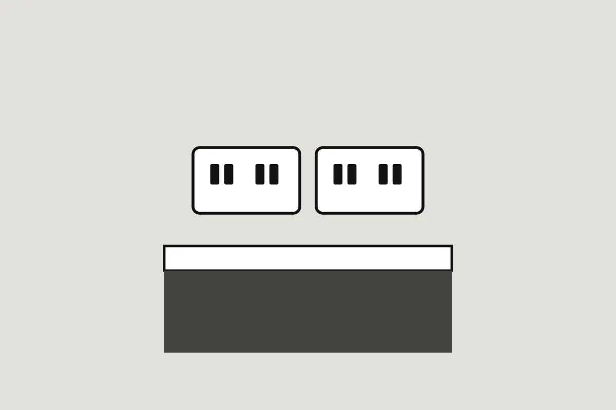 Socket tester plugged into a wall socket